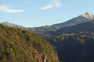 dal punto di riposo HADEREGG vista sul Corno Bianco