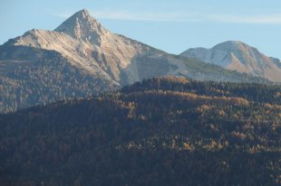 dal punto di riposo HADEREGG vista sul geoparc BLETTERBACH