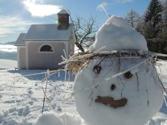Leider pass ich nicht in die Kapelle, bin zu groß geraten